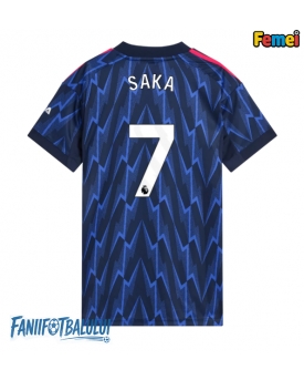 Arsenal Bukayo Saka #7 Tricou Fotbal Replică 2025-26 Femei Deplasare